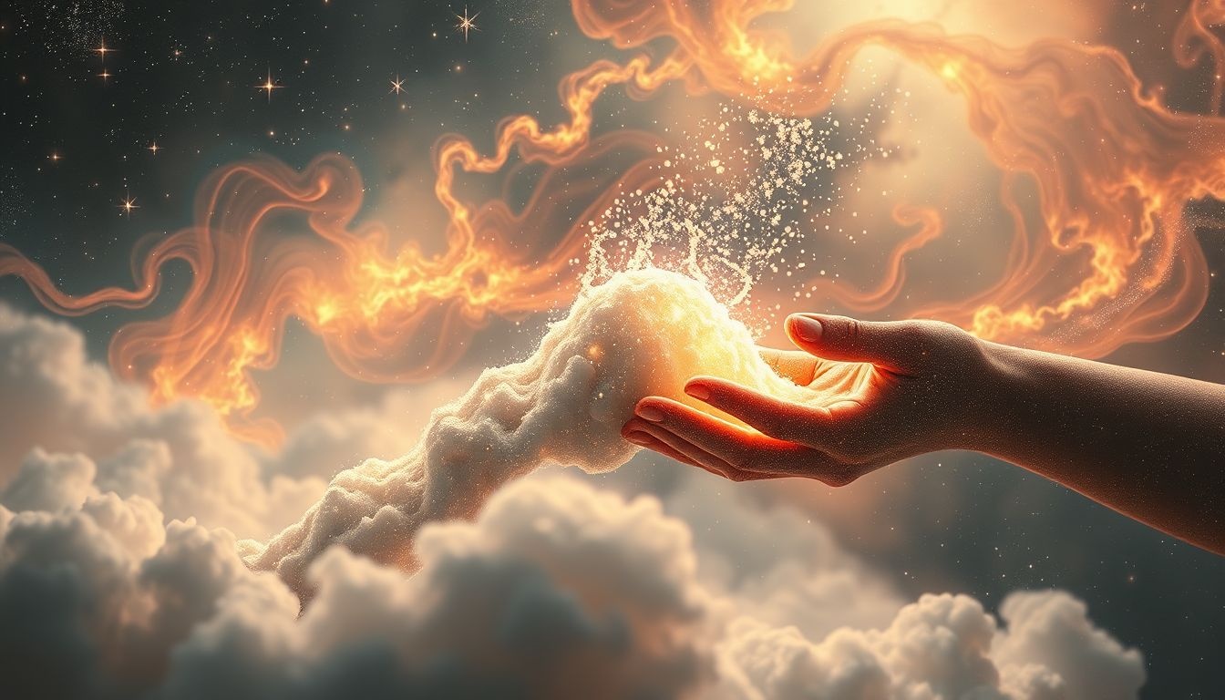 Het leegscheppen van een mestbed symboliseert loslaten van oude lasten.