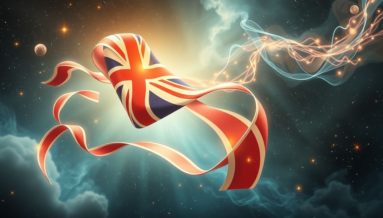 Een Union Jack op sportevenement symboliseert nationale trots en samenwerking.