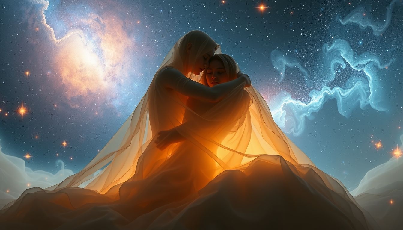 Dromen over bovenlakens wikkelen symboliseert bescherming en verandering.