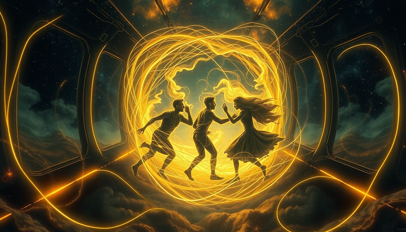 Ruzie in een treincoupé weerspiegelt innerlijke conflicten en stress.