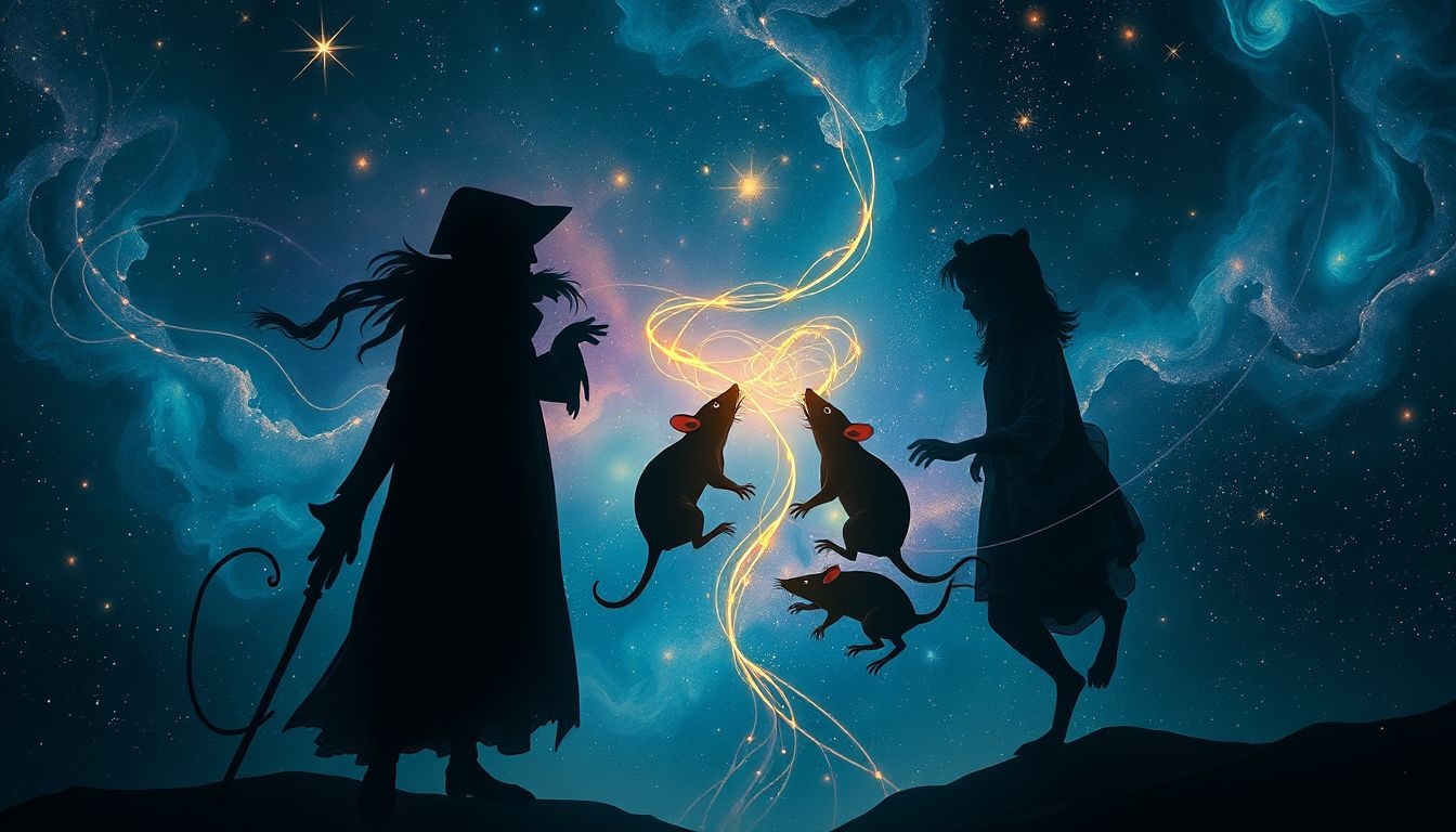 Een rattenvanger in dromen symboliseert het beheersen van je angsten.