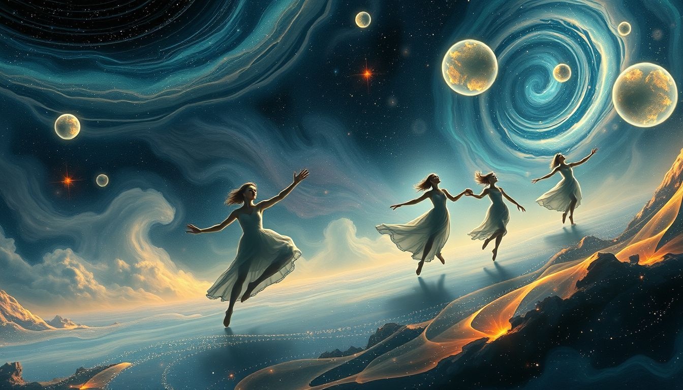 Linedansen zonder muziek symboliseert vaak het volgen van automatische routines.