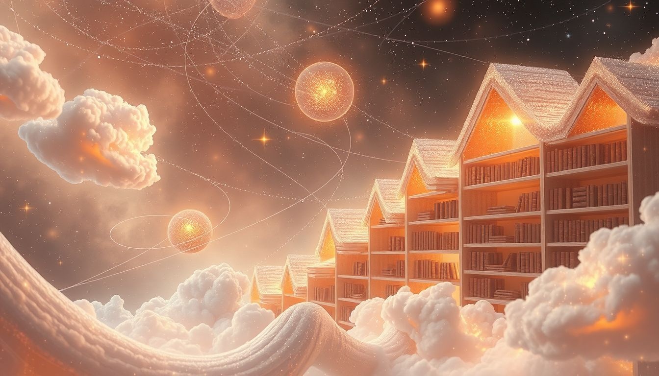 Een bibliotheek in dromen symboliseert zoektocht naar kennis en wijsheid.