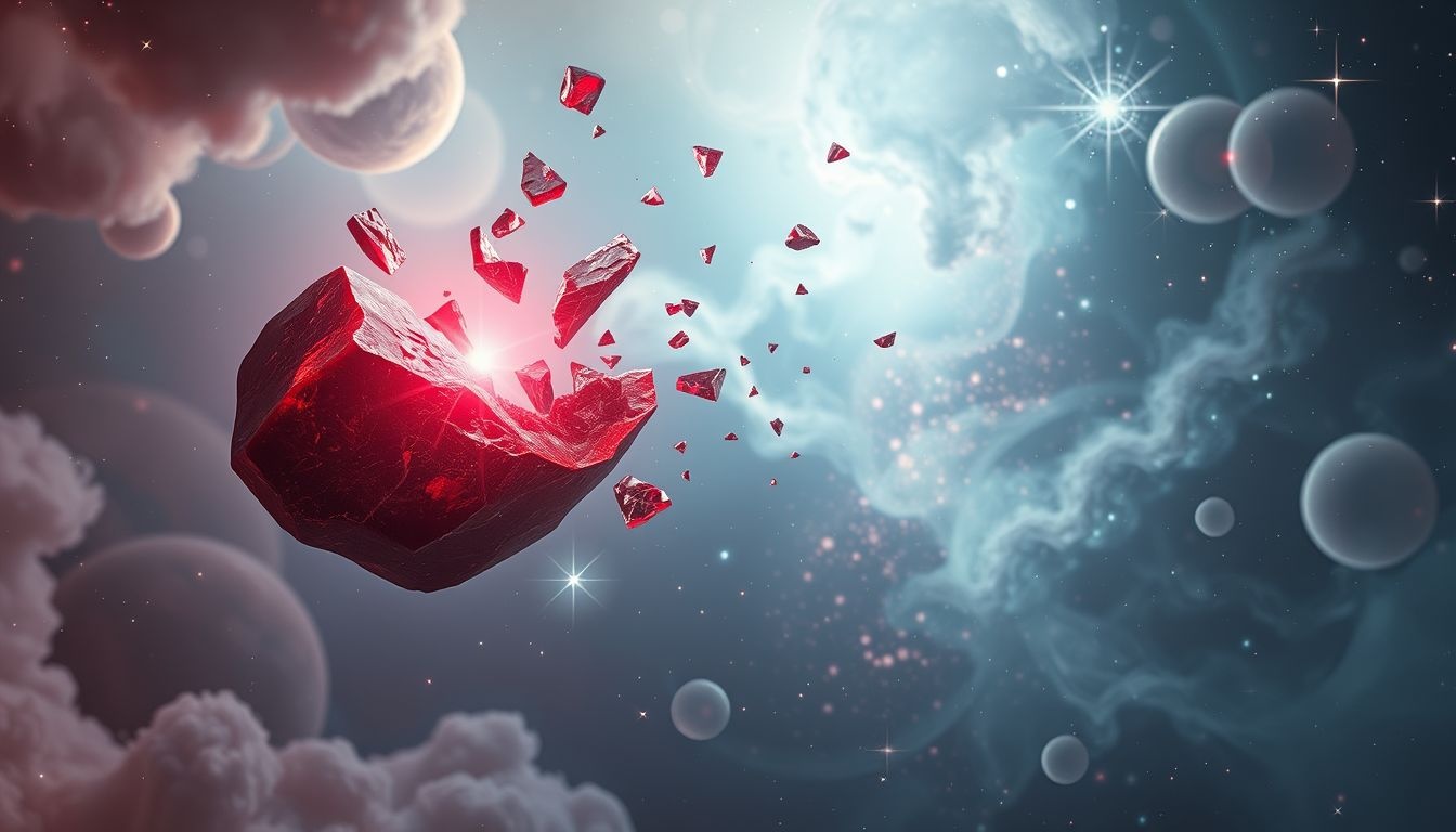 Een brekende bloedsteen voorspelt onverwachte veranderingen en innerlijke kracht.