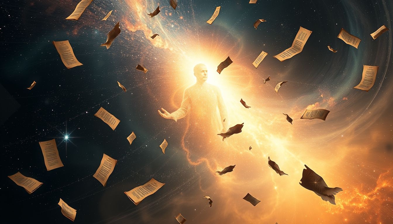 Een dode geleerde droomt over verloren kennis en innerlijke groei.