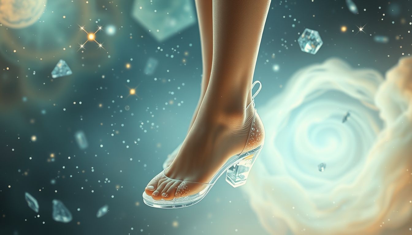 Dromen over glas in schoenen symboliseren kwetsbaarheid en emotionele blokkades.