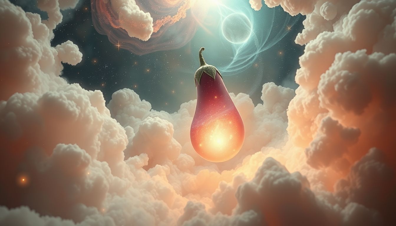 Dromen over aubergine symboliseren innerlijke groei en spirituele transformatie.