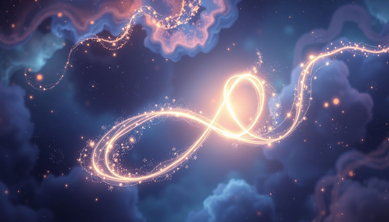 Droom over 8 symboliseert kracht, oneindigheid en materiële overvloed.