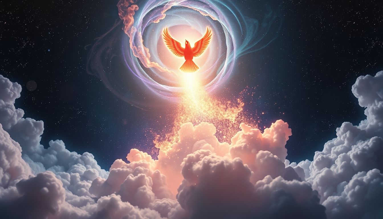 Een wegvliegende kardinaal symboliseert loslaten en innerlijke acceptatie.