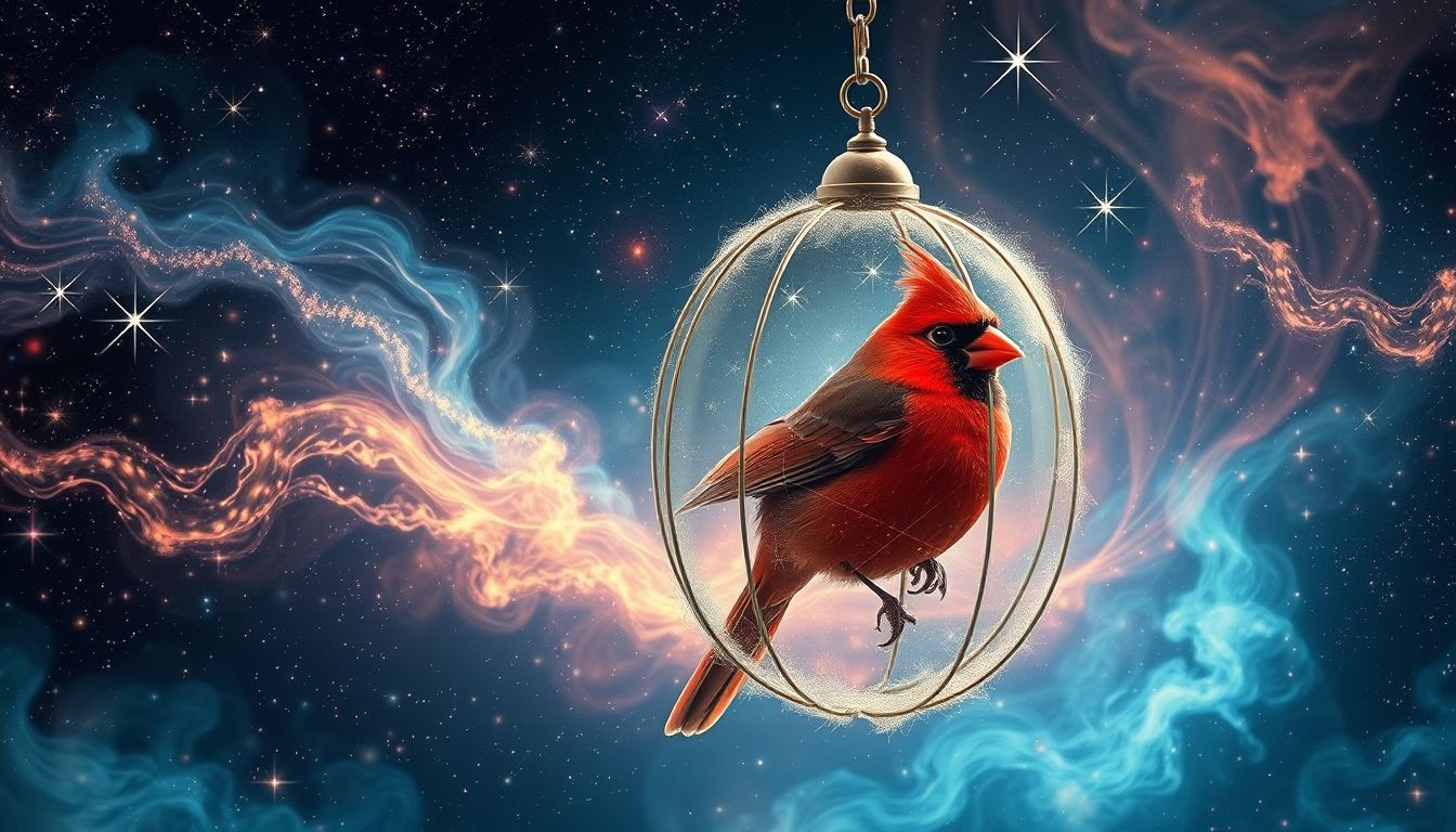 Dromen over kardinalen in kooien symboliseren vaak innerlijke onderdrukking.