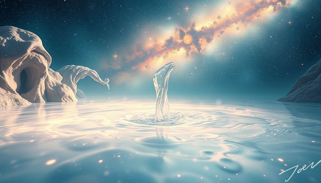 Een lekkend zwembad symboliseert verlies van vreugde en rust.