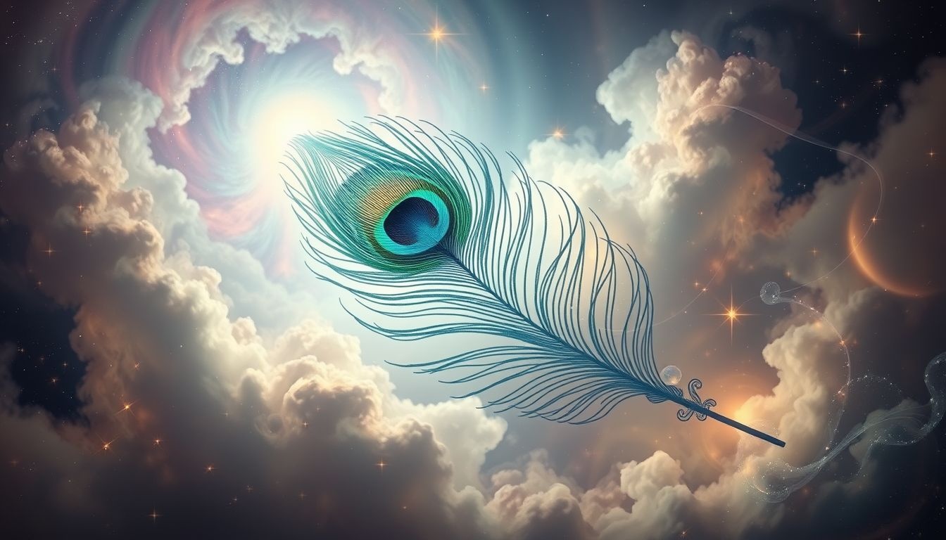 Een pauwenveer symboliseert trots en innerlijke schoonheid in dromen.