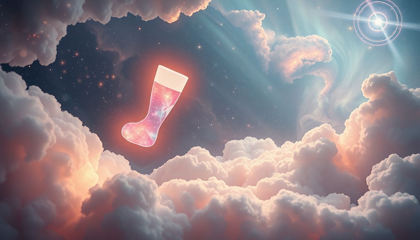 Dromen over gekleurde kniekousen symboliseren vreugde en creativiteit.