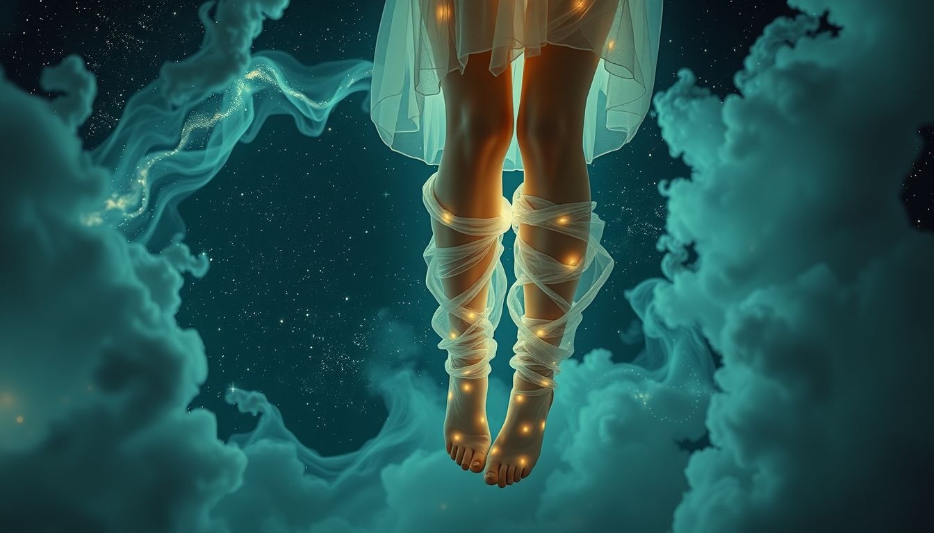 Dromen over te strakke kniekousen symboliseren vaak druk en beperking.