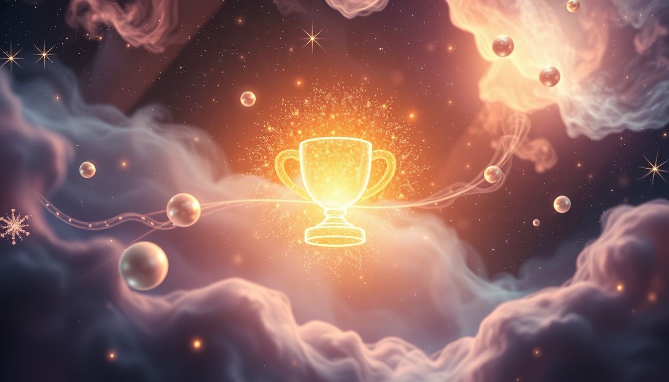 Dromen over trofeeën symboliseren vaak succes na intensieve competitie.