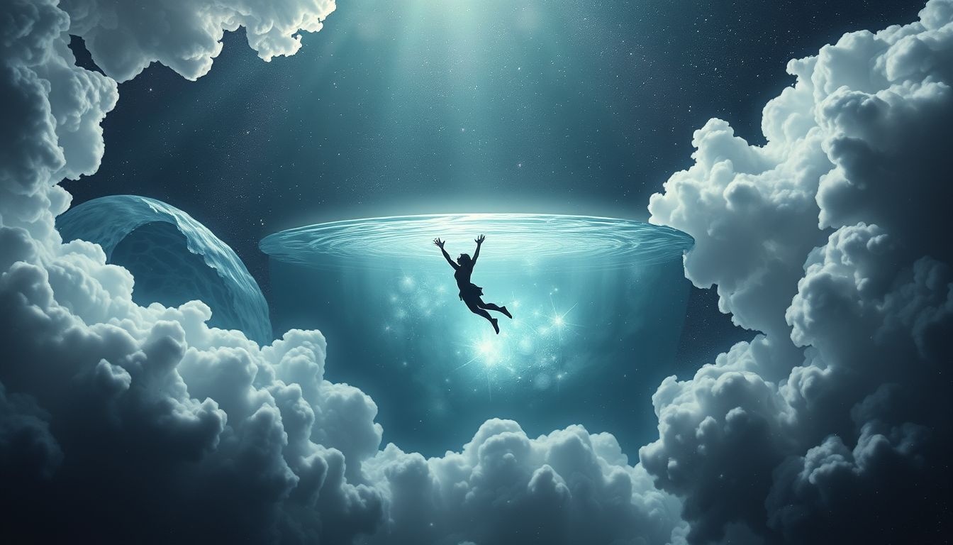 Duiken in water symboliseert het verkennen van diepere emoties en psyche.