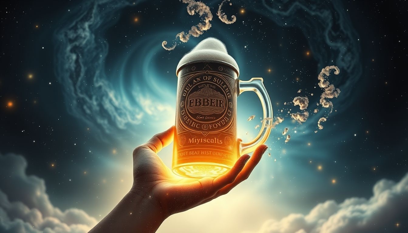 Een bierpul cadeau krijgen symboliseert vreugde en vriendschap.