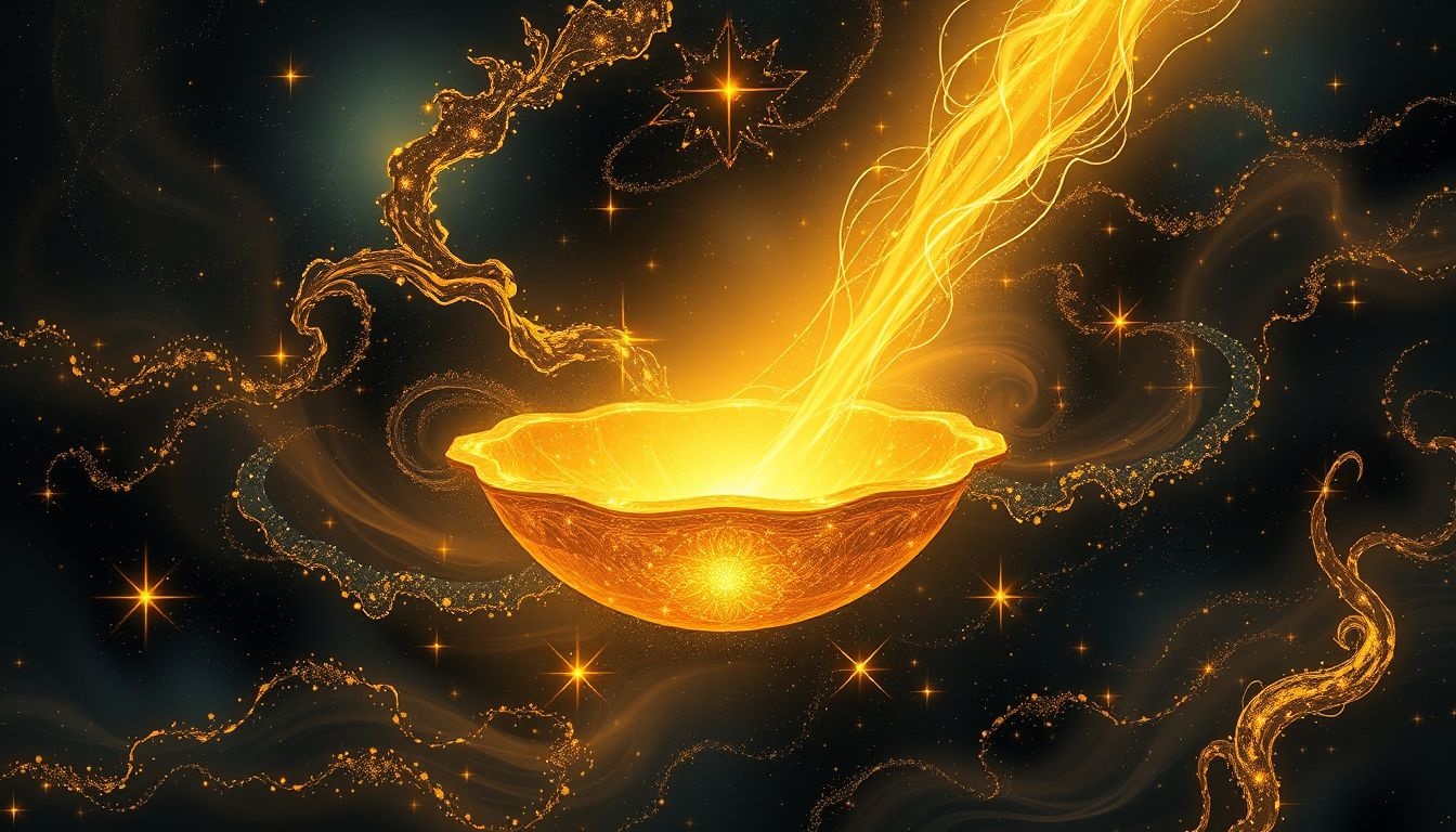 Een gouden gootsteen symboliseert overvloed, rijkdom en luxe in dromen.