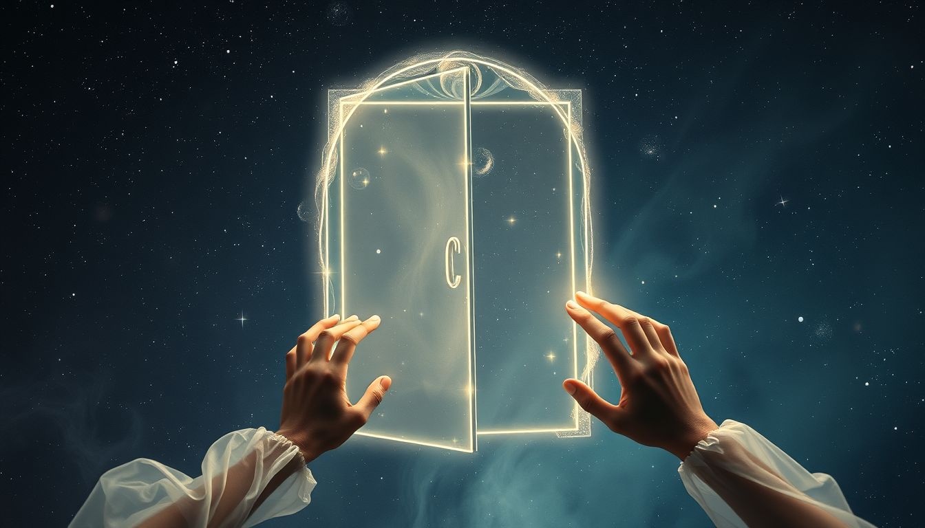 Een hordeur niet kunnen openen symboliseert innerlijke blokkades.