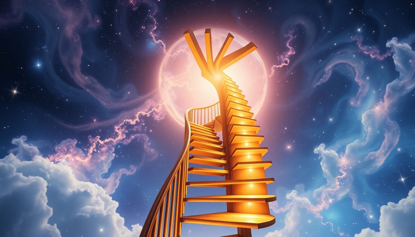 Een houten trappenhuis staat symbool voor stabiliteit en veerkracht.