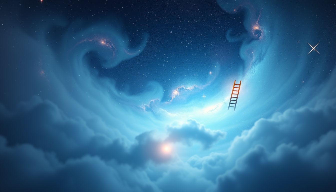 Een korte ladder in dromen symboliseert snelle, maar beperkte vooruitgang.