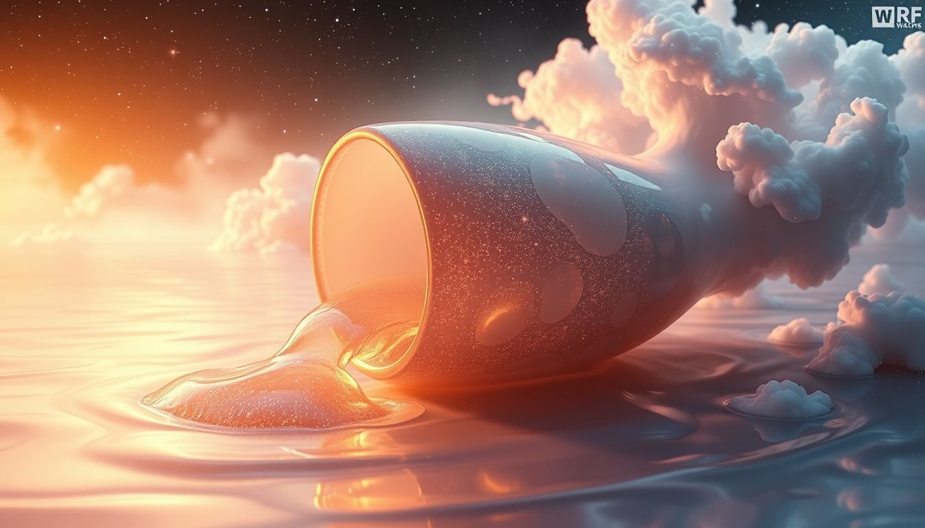 Een lekkende melkemmer symboliseert verlies van emoties of kansen.