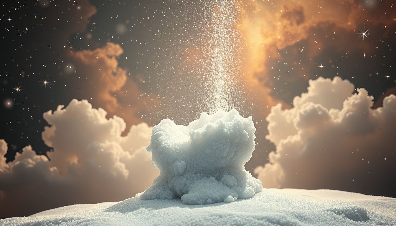 Een smeltende sneeuwbal symboliseert het onvermijdelijke verlies en vergankelijkheid.