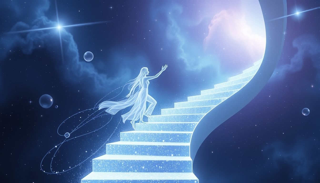 Samen een trap afdalen symboliseert diepere verbondenheid en vertrouwen.