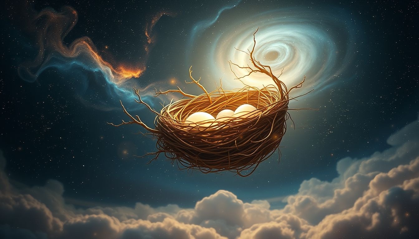 Een vogelnest vinden symboliseert nieuwe kansen en bescherming in dromen.