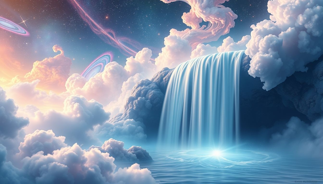 Een waterval afdalen symboliseert loslaten en overgave aan verandering.