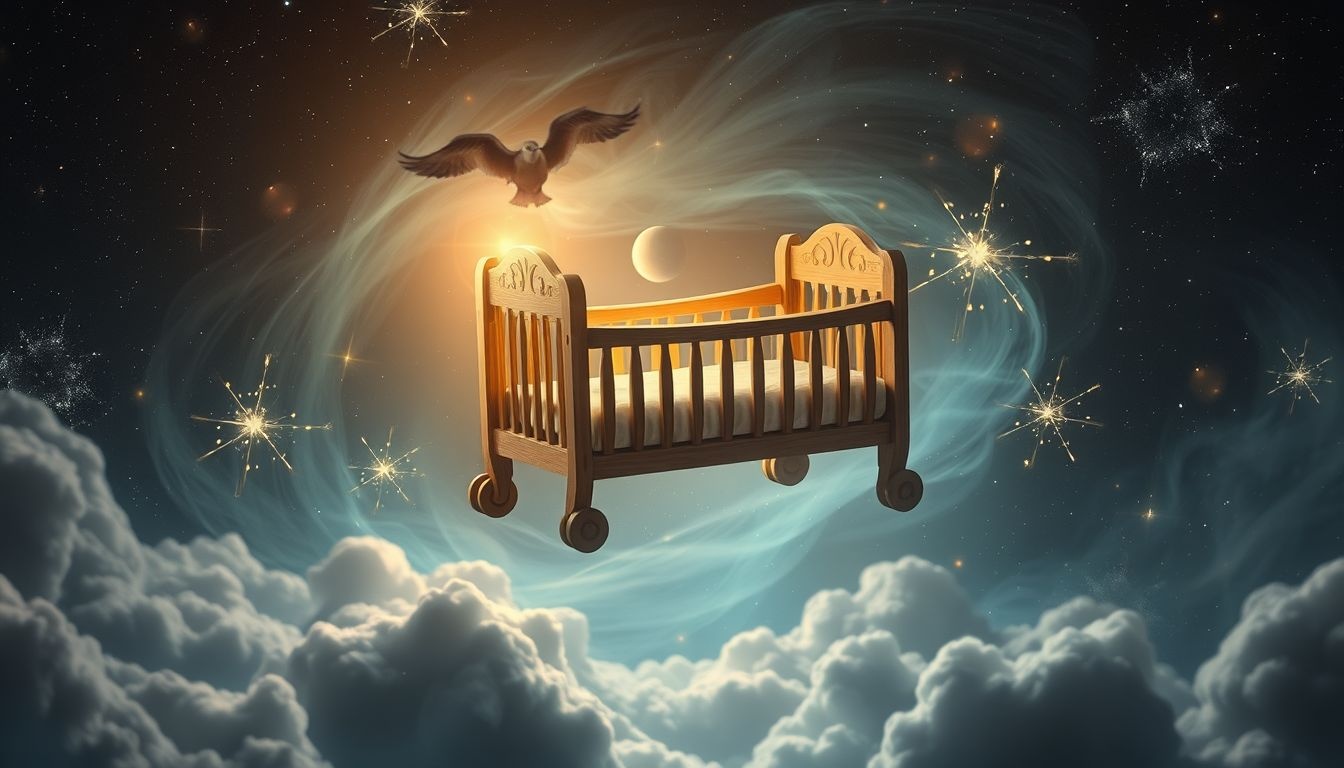 Een houten wieg symboliseert stabiliteit en het begin van iets nieuws.