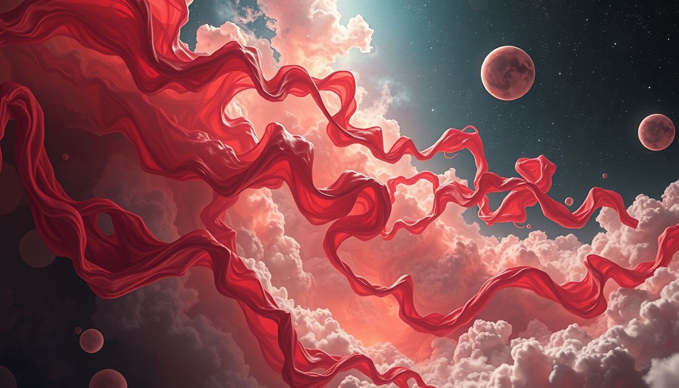 Dromen over scharlakenrood symboliseren vaak passie en gevaar.