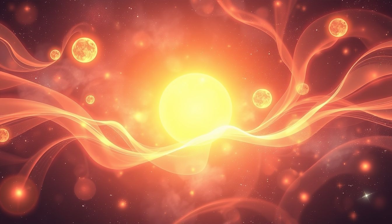 De gloed van de zon symboliseert levensenergie en optimisme.