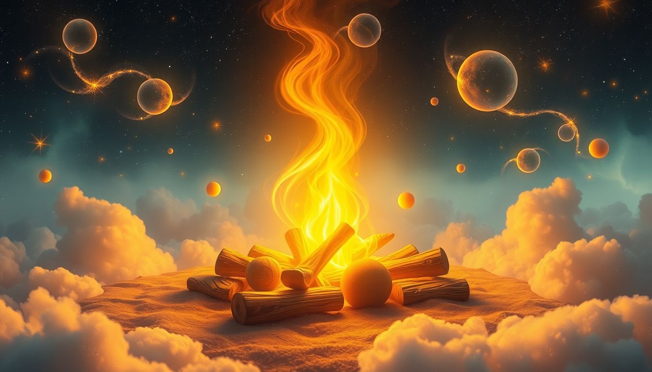 De gloed van kampvuur symboliseert warmte, samenhorigheid en verbondenheid.