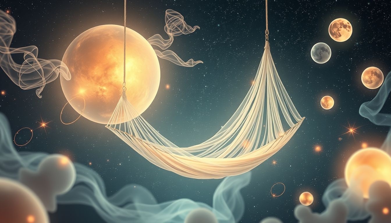 Hangmatdromen symboliseren vaak ontsnapping van stress en angst.