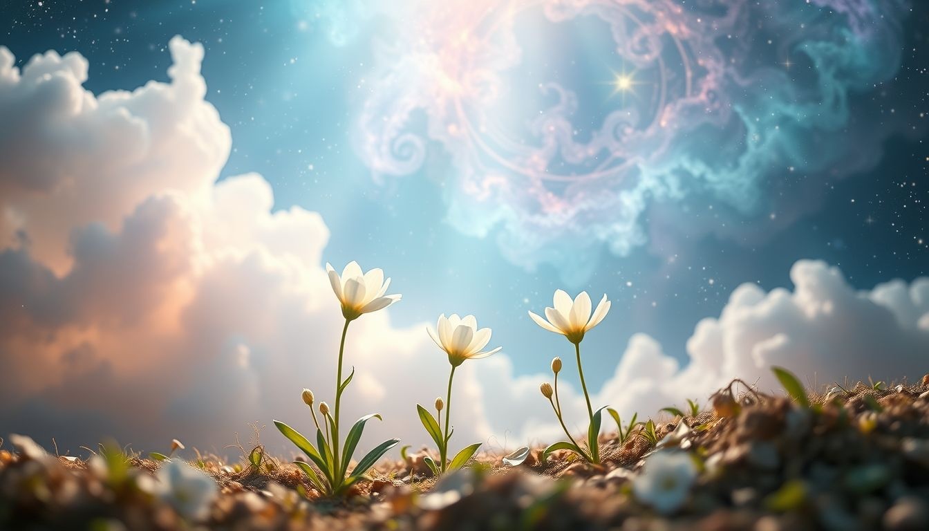 Het ontkiemen van bloemen symboliseert persoonlijke groei en nieuwe kansen.