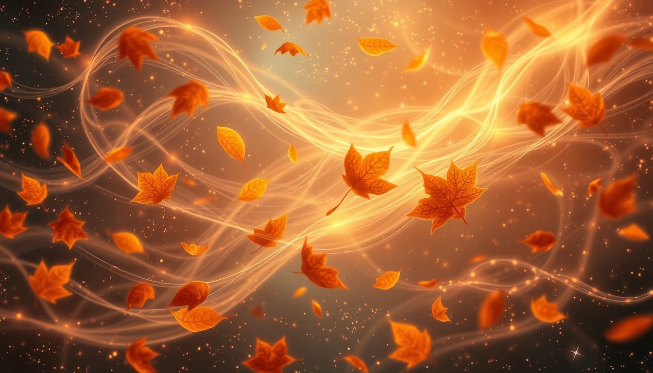 Het voelen van koude herfstwind symboliseert verandering en loslaten.