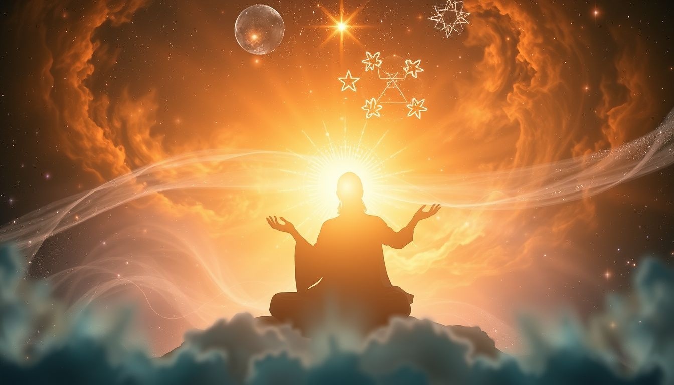 Het zien van een guru in een droom symboliseert spirituele leiding.