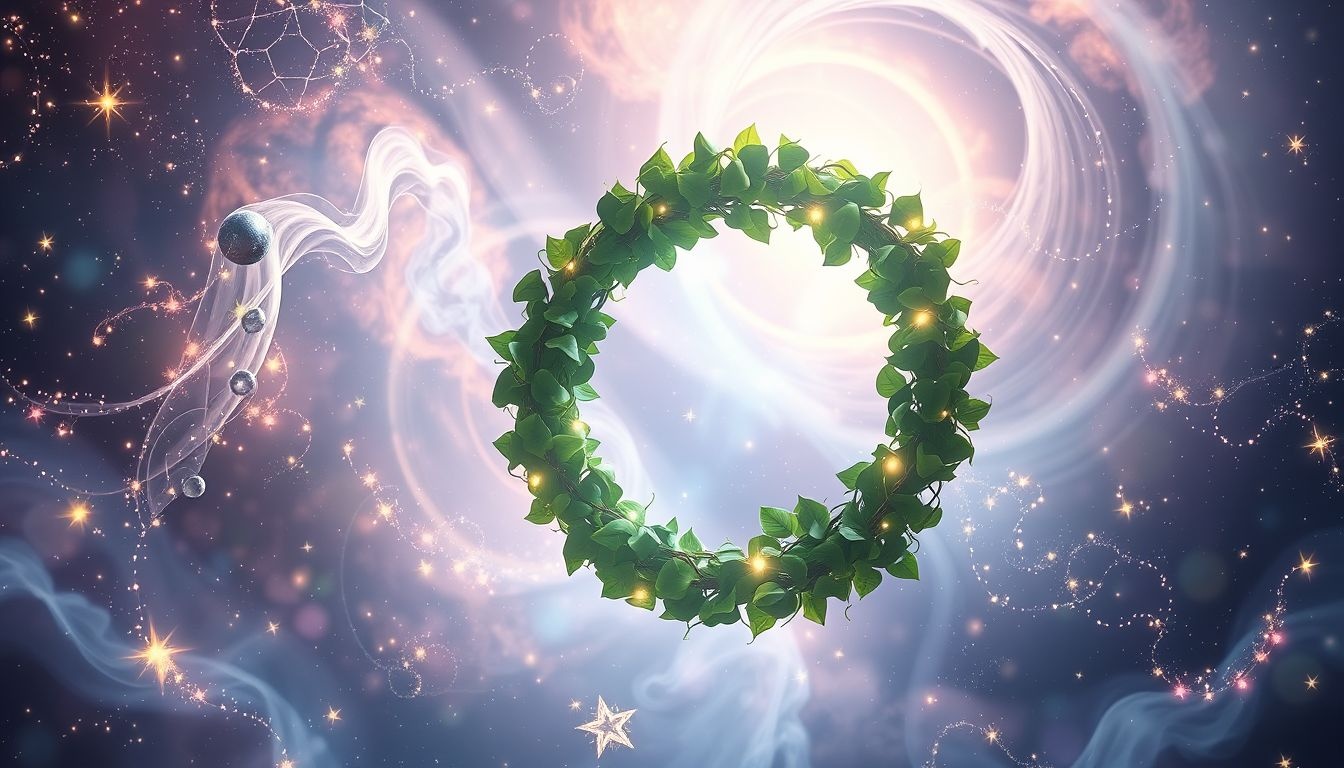 Een klimopkrans in dromen symboliseert verbondenheid en eeuwige trouw.