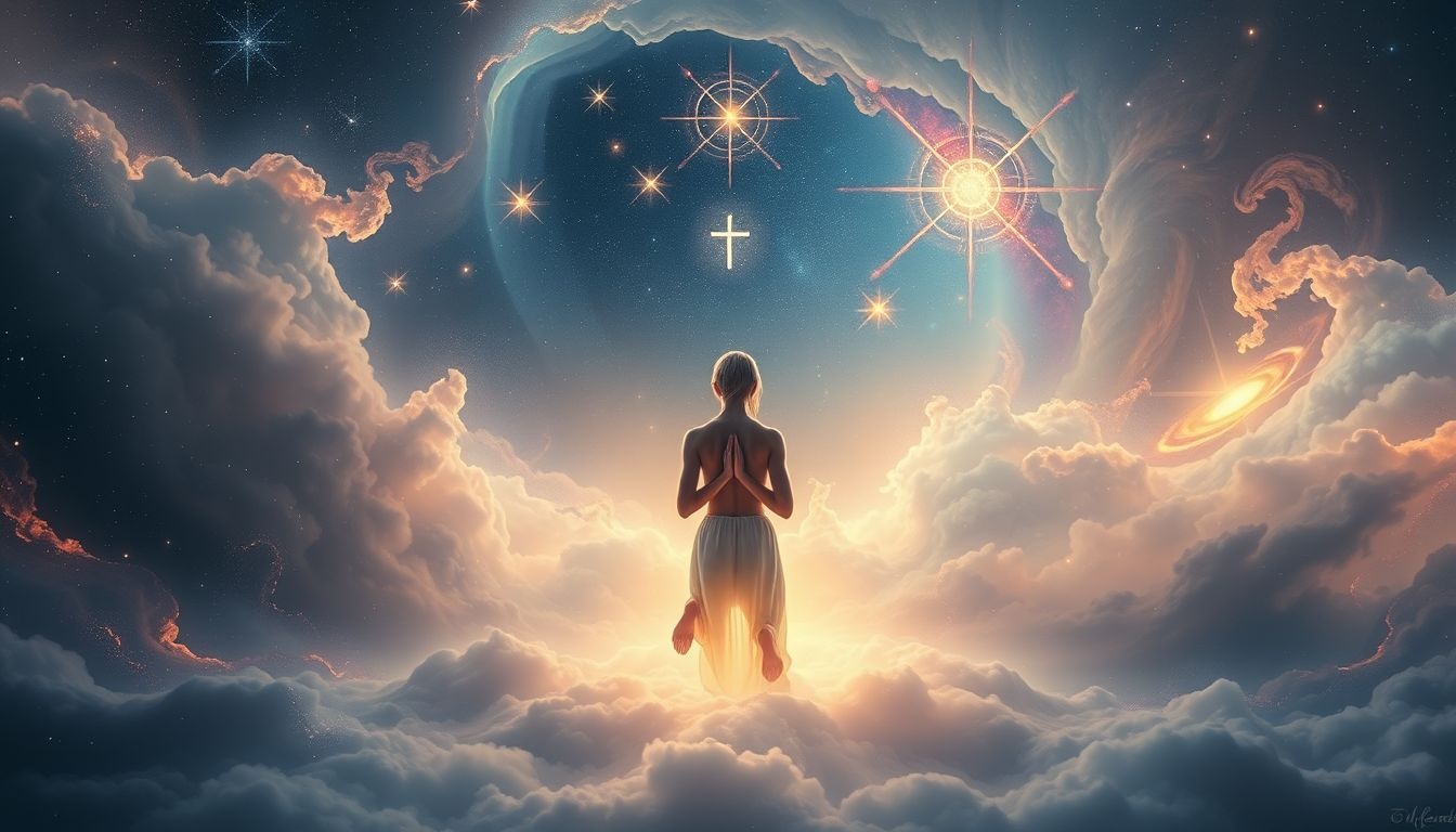 Knielen symboliseert vaak nederigheid en diepe eerbied in dromen.