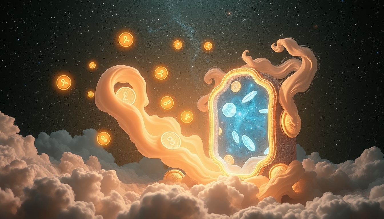 Kwartieren in een droommachine symboliseren tijd en levenscycli.