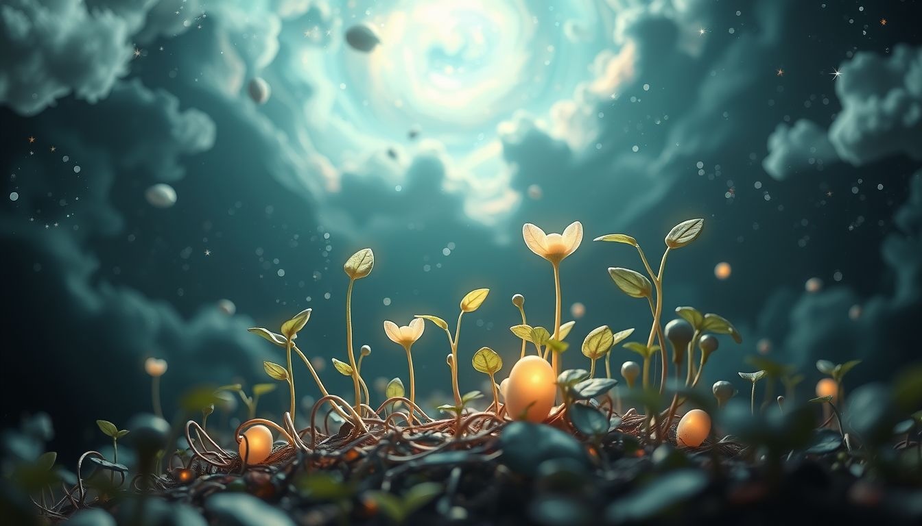 Ontkiemende zaden symboliseren nieuwe kansen en groei in je leven.