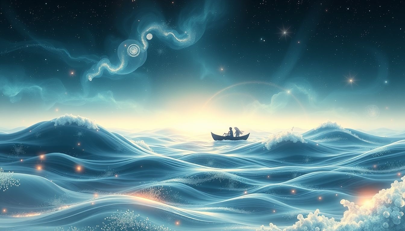 Roeien op zee symboliseert het overwinnen van emotionele uitdagingen.