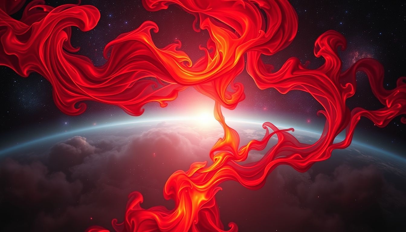 Scharlakenrood symboliseert transformatie, zuivering en innerlijke vernieuwing.