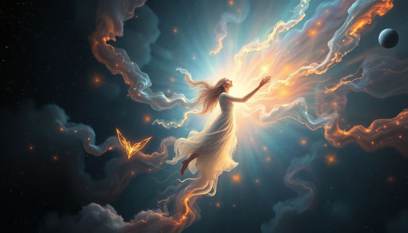 Toegeven aan spirituele kracht in dromen symboliseert innerlijke transformatie.