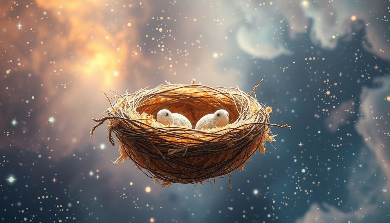 Zaagsel in een nest symboliseert verrassende bescherming en geborgenheid.
