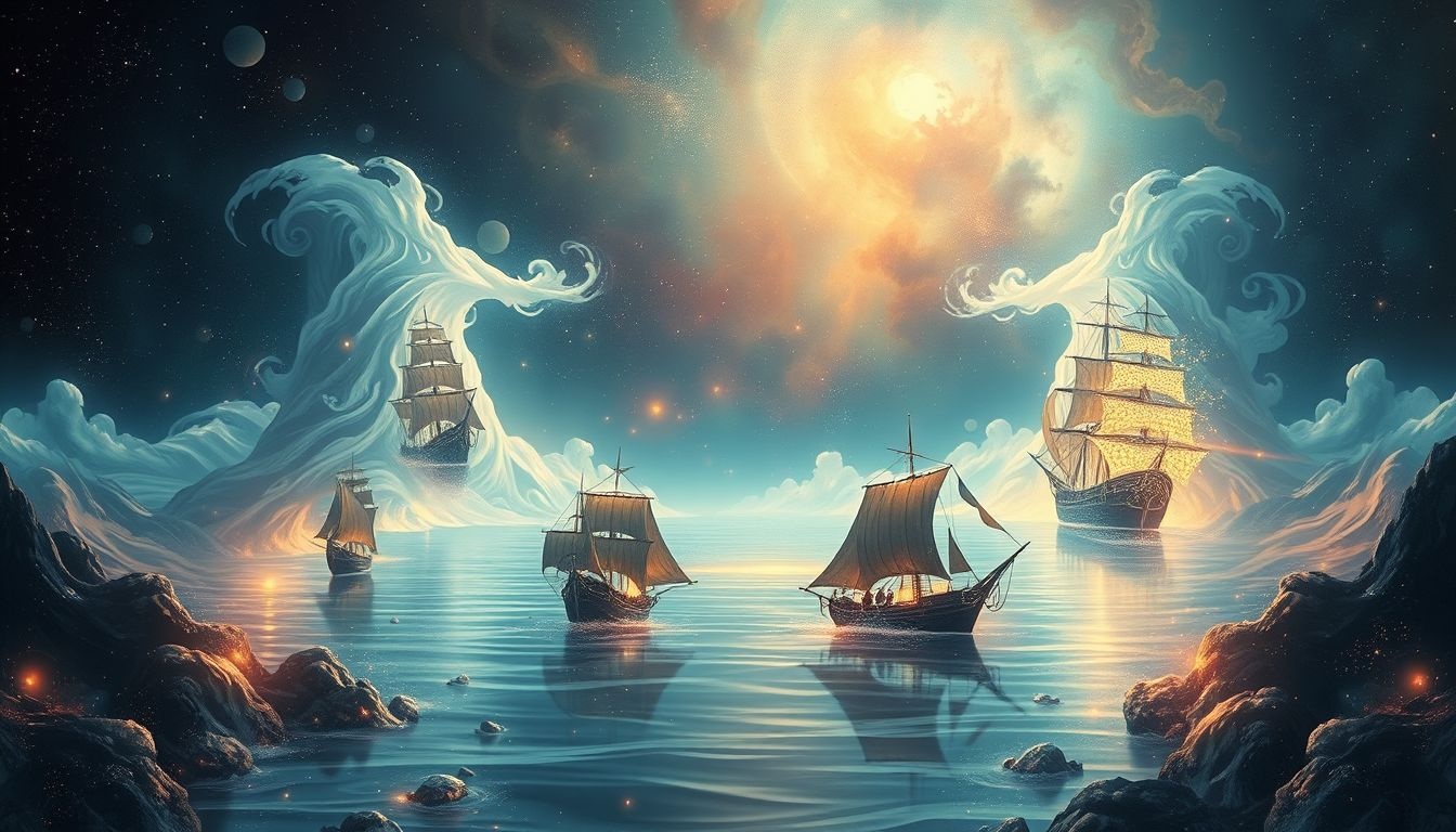Droom van zeeslag in haven symboliseert innerlijke conflicten en controleverlies.