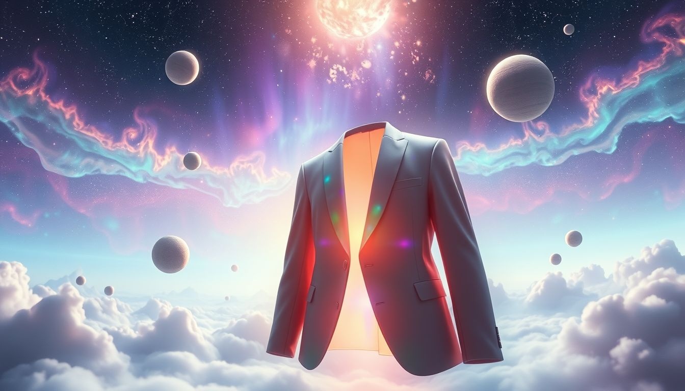 Een kleurveranderende blazer symboliseert aanpassingsvermogen en innerlijke groei.