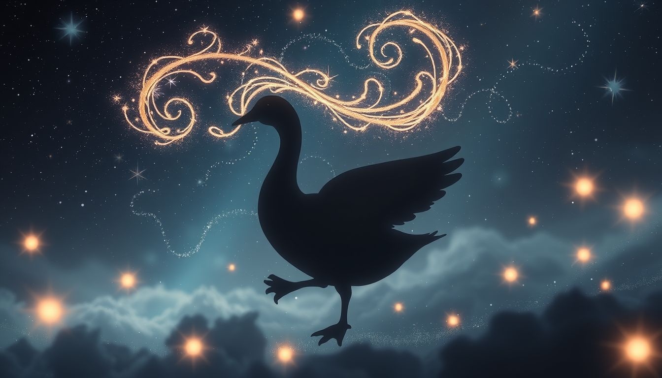 Een sissende gans in dromen symboliseert waakzaamheid en waarschuwing.