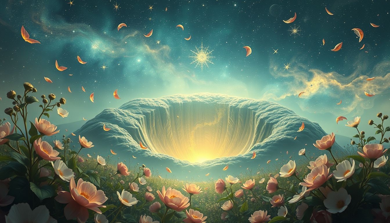 Dromen over een krater in de tuin symboliseert innerlijke emoties en veranderingen.